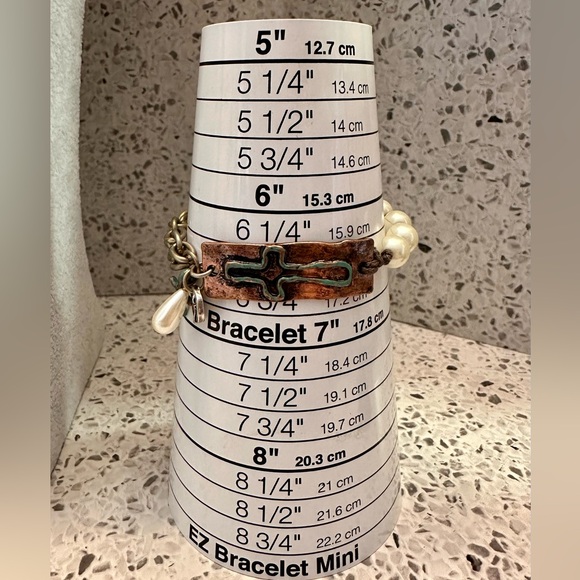 Jewelry Lot in copper/gold tone with turquoise patina - Picture 7 of 12